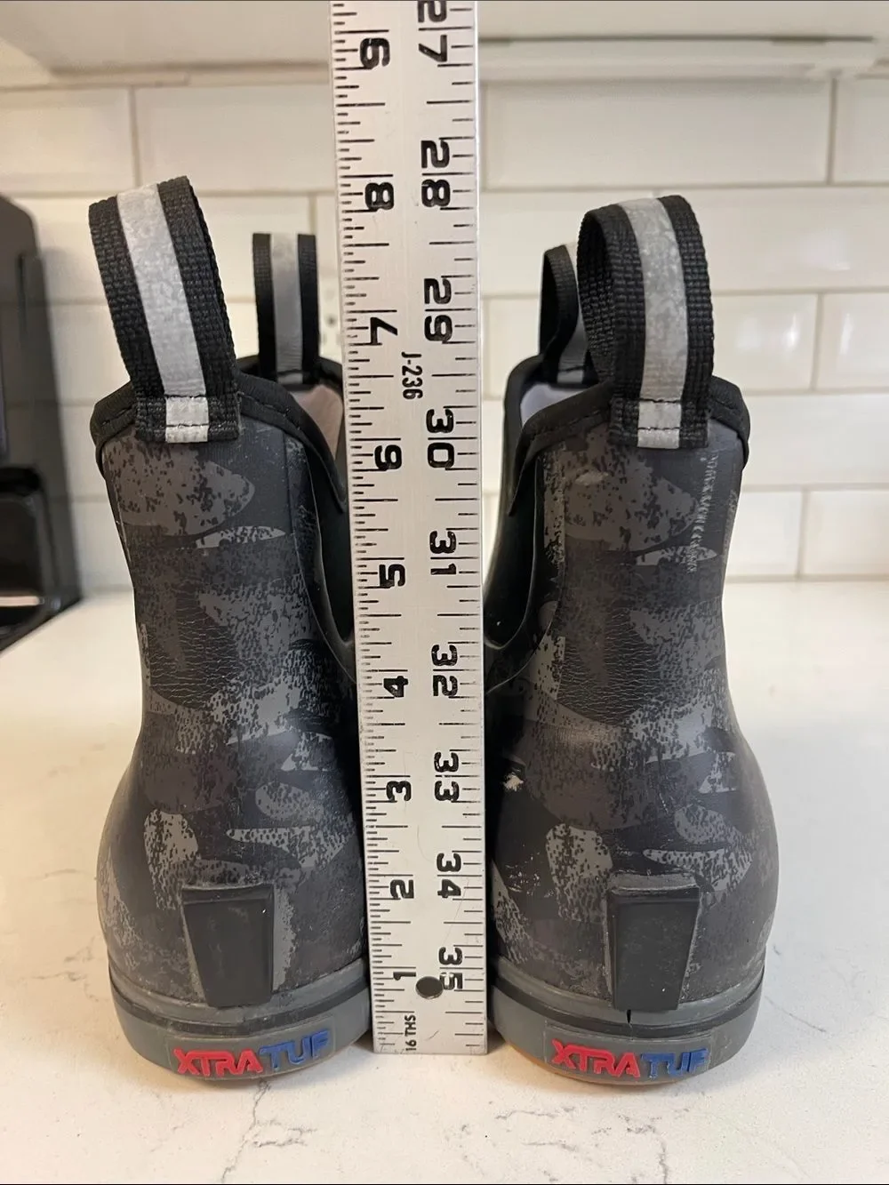 XTRATUF Women's Black Camo Ankle Deck Boot Size 10